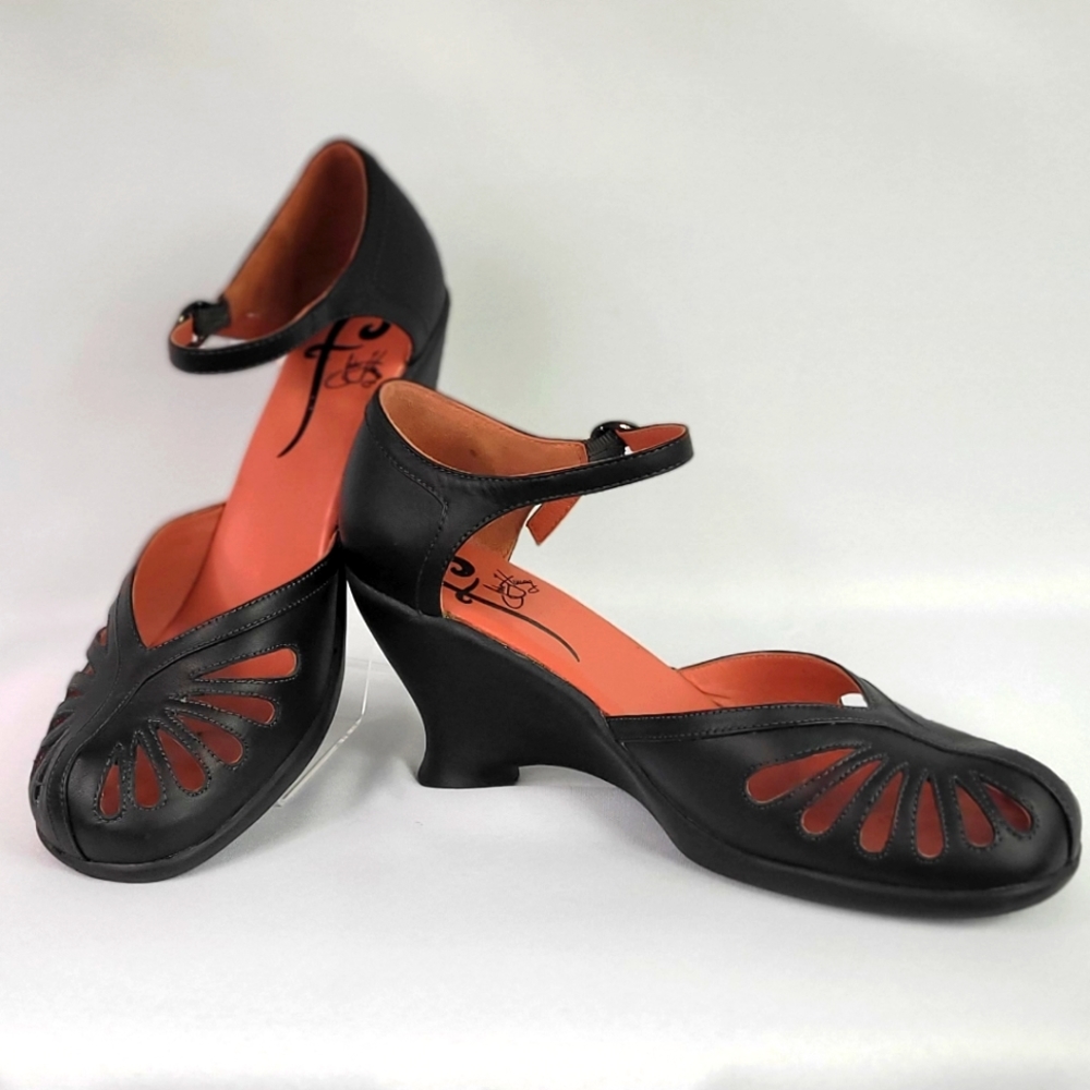 John Fluvog wedge Mary Jane's. Size 11